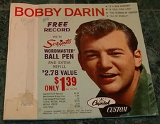 Vintage Bobby Darin Scripto 7" 45rpm, EP No Pen Out Of Print 