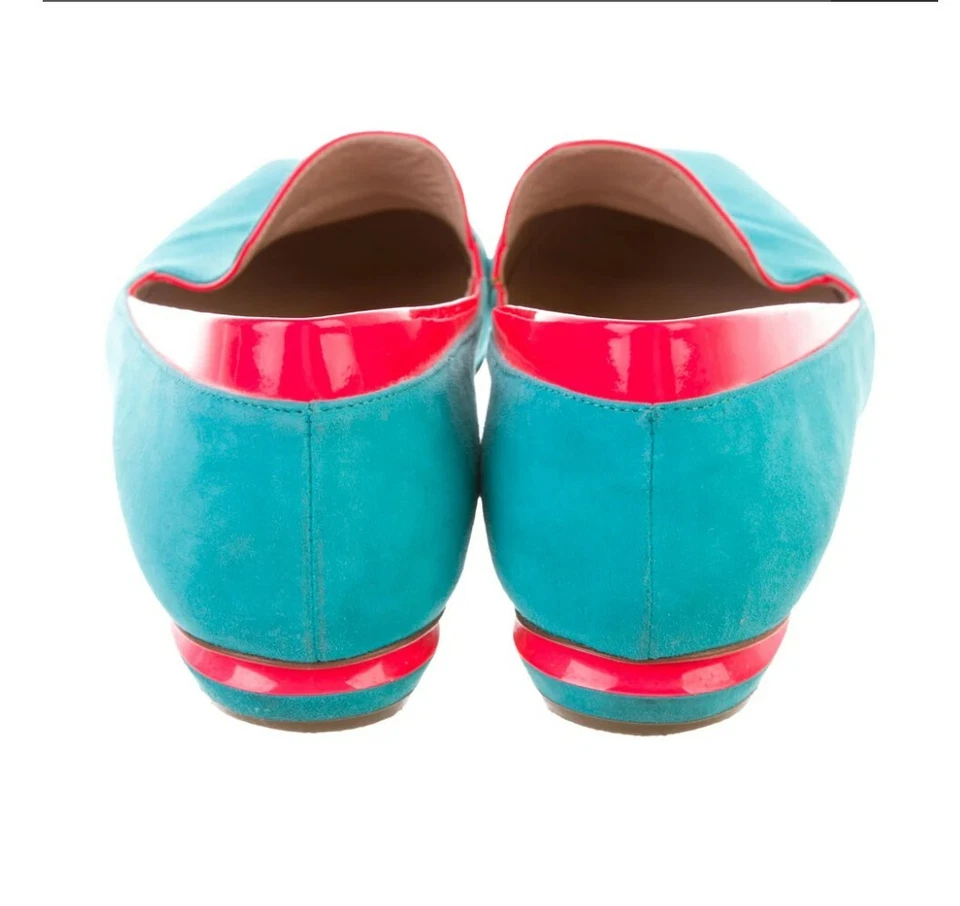 Mocasines de gamuza Nicholas Kirkwood azul aguamarina 6,5 Foto 3 de 4