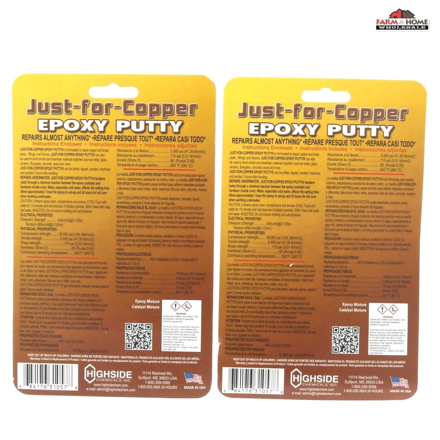 (2) Epoxy Putty For Copper Pipe Repair Fittings Bond New eBay