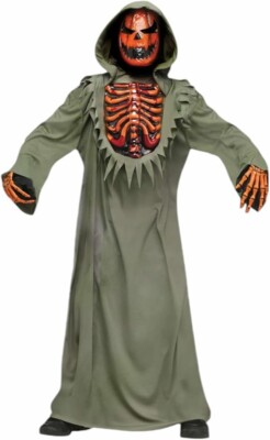 Fun World Bleeding Pumpkin Halloween Costume for Kids Size Large 10/12