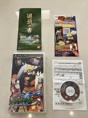 Naruto Shippuden Ultimate Ninja Heroes 3 -PSP CIB Tested Japan Import US Seller