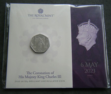 2023 The Coronation of His Majesty King Charles III 50p Coin BU Pack - in stock