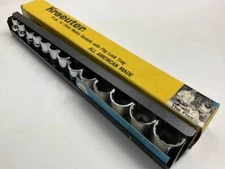 VINTAGE NOS - Kraeuter 30614 14 Piece 3/8" Drive Metric Sockets W/ Tray - USA