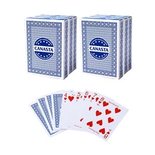 6-Dack Canasta Playing Cards with Point Values. Bonanza/Hand&Foot Card Game Set