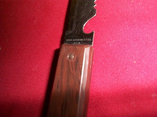Vintage Fisherman's Scaler USA Made High Carbon Fish Knife 7-5/8 in. W/Sh - Picture 4 of 7