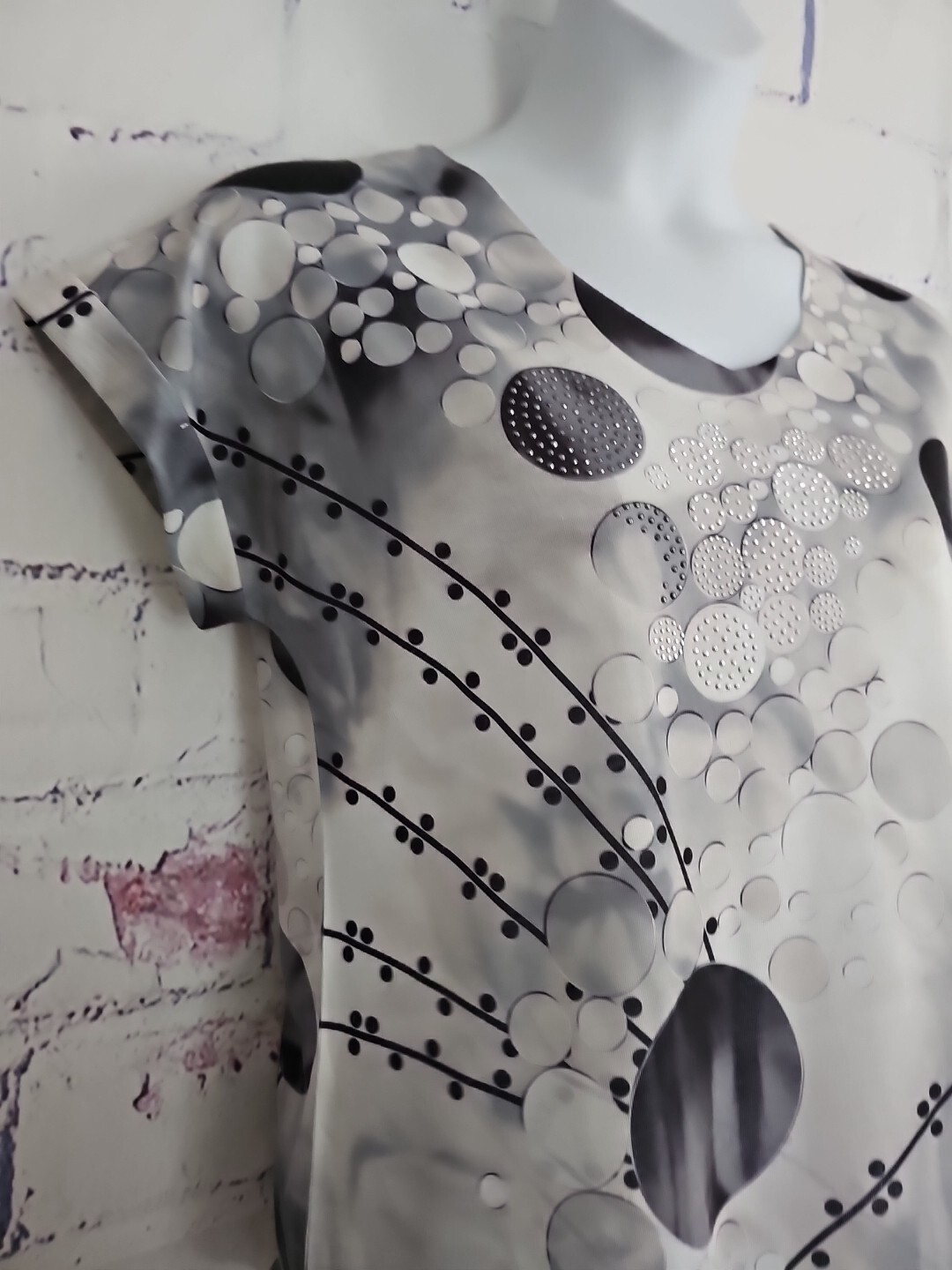 New Direction Sample Product Pullover Top Geometr… - image 7