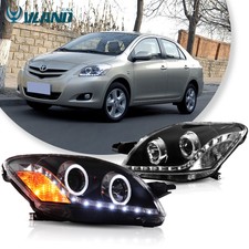 Vland Projector Headlights For 2007-2013 Toyota Vios Yaris Belta Sedan Lamp Pair Vland Projector Headlights For 2007-2013 Toyota Vios Yaris Belta Sedan Lamp Pair