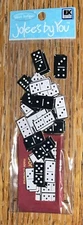 Rare Jolees By You Dominos Series Family Game Night Scrapbook Domino Dominoes 3D