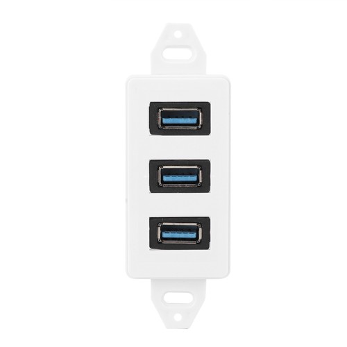 3USB3.0 Port + Port Wall Plate US Standard Information Panel For Home CS - Picture 10 of 12