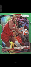 Panini Prizm 2025 Aliyah Boston Green Parallel Indiana Fever #75 WNBA Card