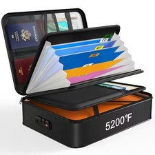 Document Organizer with 5200℉ Heat Insulated,15.0"x11.0"x4.3" Water Resistant...