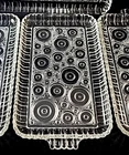1950's Anchor Hocking Colonial Lady Serva-Snack Plates Set Of 4 Vintage