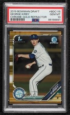 2019 Bowman Draft Chrome Gold Refractor 21/50 George Kirby PSA 10 GEM MT 0gf3