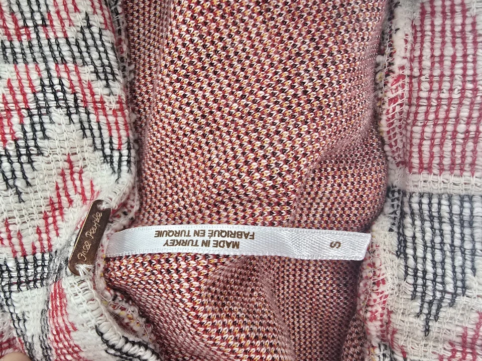 Falda Midi Free People Mendocino Talla Pequeña Boho Bohemia Playa Cómoda Azteca Foto 3 de 3