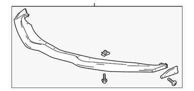 Genuine GM Exposed Carbon Fiber Front End Spoiler 84084502