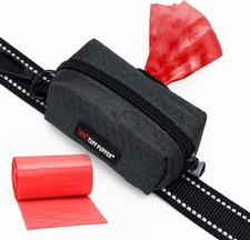 Dog Poop Bag Holder Works with Any Dog Leash Zippered