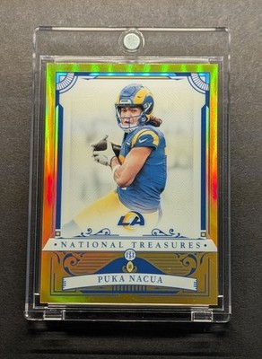 PUKA NACUA 2025 National Treasures Gold Prizm /10