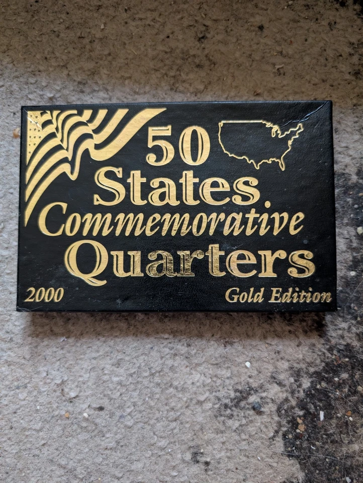 Cuartos conmemorativos del estado 2000 edición dorada 24 k capas Foto 2 de 2