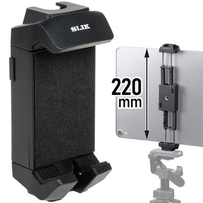 SLIK Tripod Accessory Mobile Link Smartphone & Tablet Holder Wide, 70-220mm widt