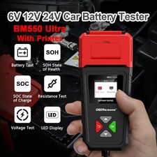 Car Battery Tester 100-2000 CCA Car Battery Tool 6V 12V 24V Battery Analyzer