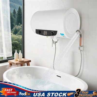 Electric Tank Hot Water Heater 30L 25-75°C IPX4 Wall Mounted Quick Heating Tap