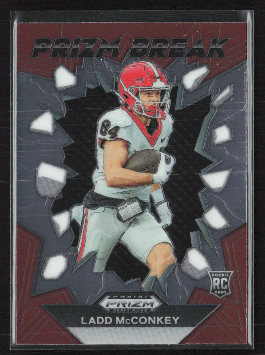2024 Panini Prizm Draft Picks Prizm Break #PB-LMY Ladd McConkey - NM/MT+ RC