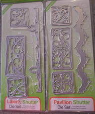 2 x Tonic Studios Shutter Die Sets. Liberty and Pavilion Pre-owned. Dog charity