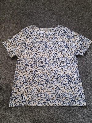  Bonmarche Womens Cotton Floral Top Blouse Size UK 18