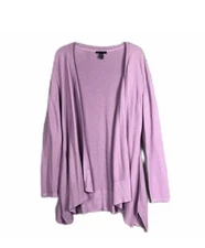 H By Halston Purple Open Cardigan Size Medium Women’s