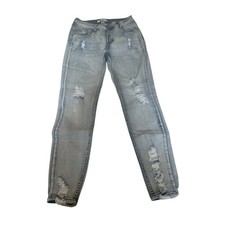 Refuge distressed cropped jeans Sz 4.