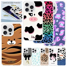 Animal Printed Custom Magsafe Case Acrylic Cover For iPhone 17 16e 15 Pro Max 14