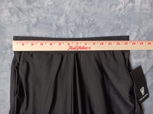 Coldesina Pants Womens XS Black Wide Leg Culottes Pull On Stretch Pockets - Picture 4 of 12