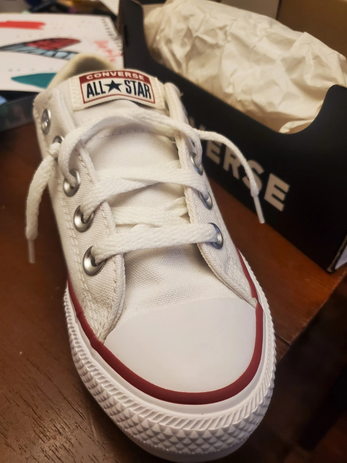 Converse bianche giovanili