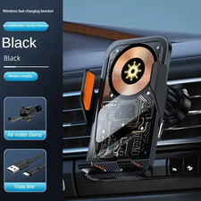 Universal Car Wireless Charging Mobile Phone Holder Air Outlet Mount Transparent