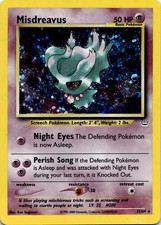 Misdreavus 11/64 Rare Neo Revelation Unlimited Double Holo Moderately Played on eBay