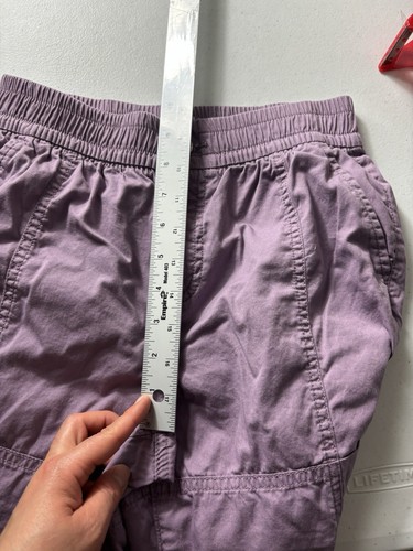 Gap Kids Seamed Pull-On Parachute Cargo Pants Purple Sz XL(12) - Picture 9 of 11