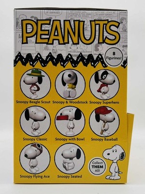 PEANUTS ボブルヘッドフィギュアセット Peanuts Snoopy Woodstock Blind Ball Figure New Official Exclusive