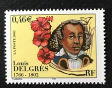 Timbre de France N°3491 "Louis Delgrès" / 2002 / Neuf Luxe**