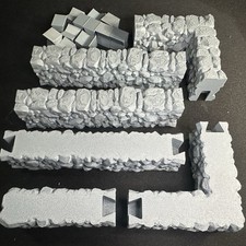 Modular Stone Fence Wall Set 1/32 Toy Soldiers Civil Revolutionary World Wars