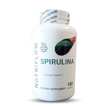 Spirulina Capsules 500mg 180 Servings Superfood Healthy Immune Made in USA