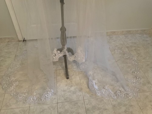 Bridal White Tulle With White Lace Removable Skirt Dresses Bridal