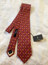 Polo Ralph Lauren Solid 100 Silk Classic Tie Navy Made In Italy NWT Helmets