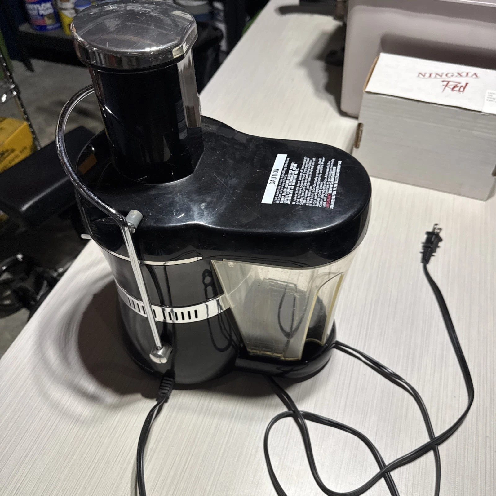 Jack LaLanne's Electric Power Juicer drink Express MT-1020 Black/Chrome - used