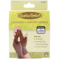 Dritz 823CG-09 Creative Comfort Crafter's Comfort Gloves 1 Pair-Medium