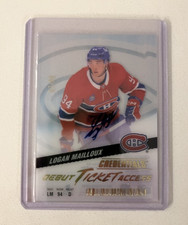 2024 Credentials Acetate Debut Ticket Access /99 Logan Mailloux Rookie Auto RC