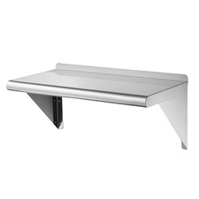 Uimoso Stainless Steel Wall Shelf 12" x 36" Commercial Floating Design
