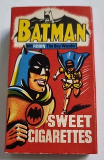 1966 Primrose Confectionery Batman Sweet Cigarettes Packet with 5.5 cigs EXCON