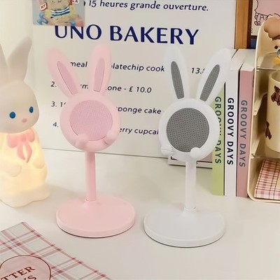 Desktop Plastic Phone Holder Flexible Angle Adjustment Stand For Work Study Cafe