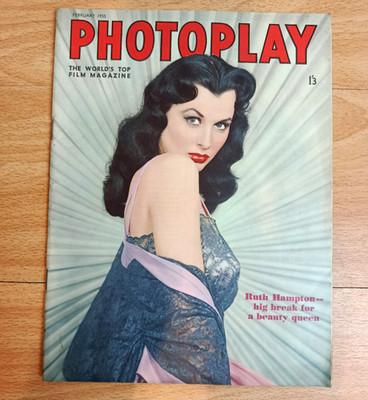 PHOTOPLAY FEB 1955 DIANA DORS, LIZ TAYLOR, AVA GARDNER, GENE KELLY/RUTH HAMPTON