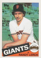 1985 Topps Baseball Card #103 Randy Lerch Pitcher San Francisco Giants